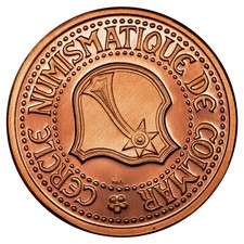 France - 5 ECU 1994 - Cercle numismatique de Colmar - monnaie temporaire cuivre