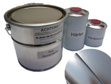 1,75l Kit 2K Peinture Voiture Ral 9005 Mat Soie Noir Tuning Lackpoint en Tissu