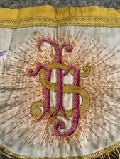 Devant D'Autel Linge Liturgique & Messe Broderie Fleurs Art Nouveau