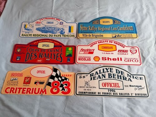 Plaques rallyes auto - plaques,