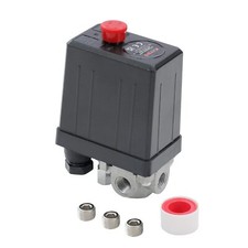 Pressostat de Compresseur d'Air G1/4" 220V 16A 3 Port Monophasé pour Vanne de...