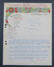 Facture 1932 SAINT-YORRE parfumeur GRANGER TURLIN limonade soda illustrée 41