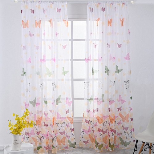 Rideau papillon voile - rideau,