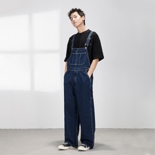 Vintage Style Jeans Hommes Bib