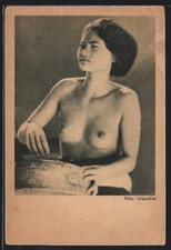 Photo-Carte Trommlerin Avec