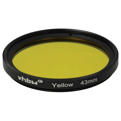 Filtre couleur jaune objectif