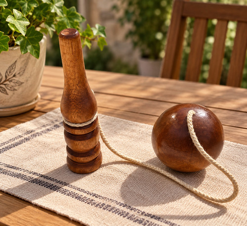 Bilboquet bois naturel - bilboquet, en