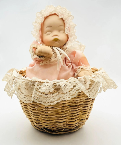 Ancien bébé céramique rose - bébé,