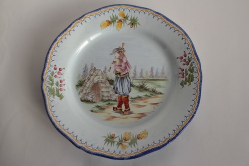 Assiette faïence henriot - faïence,