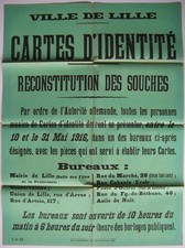 AFFICHE ORIGINALE 1916 GUERRE