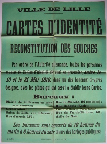 Affiche originale 1916 - originale, guerre