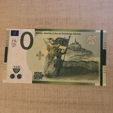 BILLET TOURISTIQUE MÉMO EURO