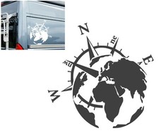 Autocollant boussole rose des vents voiture caravane camping-car caravane 20 ...