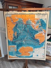 CARTE SCOLAIRE ANCIENNE HATIER (type VIDAL LABLACHE) - OCEAN INDIEN