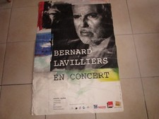 AFFICHE POSTER SPECTACLE CONCERT 2010 LAVILLIERS 116x78 FRENCH SINGER POP ROCK