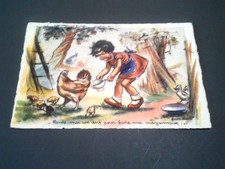 cpa germaine bouret  , ponds moi un oeuf  1954