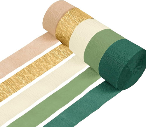 Rolls sage green crepe paper - sage,