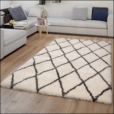 Tapis Salon Crème Blanc Doux