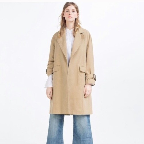 Zara women beige trench - , coat