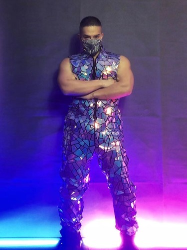Men glitter laser sequins - glitter,