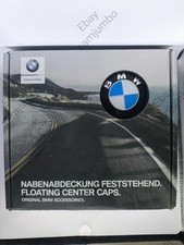 4 Original genuine BMW Floating Center Caps – Original Colors  - 56mm - 2455268