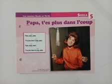 CARTE FICHE - SHEILA  Papa