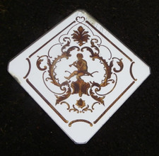 PLAQUE MIROIR ANCIENNE EN