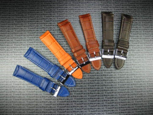 New 21mm brown leather strap - 21mm,