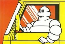 RARE / CARTE POSTALE - MICHELIN BIBENDUM CAMION POID LOURD TRUCK / POSTCARD