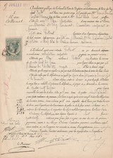 documents anciens.  acte de