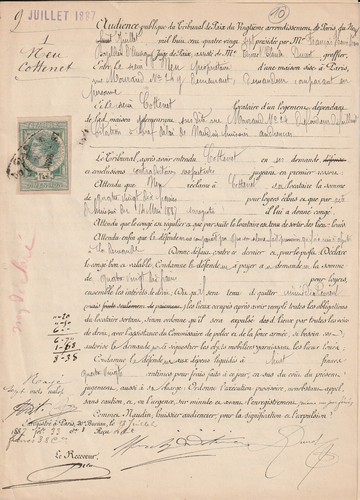 Documents anciens acte de - anciens.,