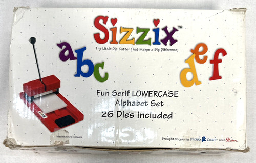 Sizzix fun serif lower - serif, case