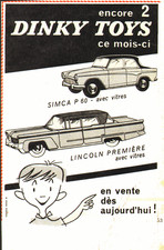 PUB  MINIATURE " DINKY TOYS "