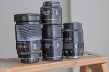 Minolta AF 50mm,28-85mm,135mm