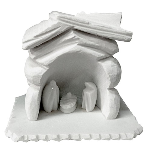 Crèche marbre blanc de - crèche,
