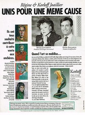 PUBLICITE ADVERTISING 045  1995  REGINE CHOUKROUN & KORLOFF joaillier MR D PAILL