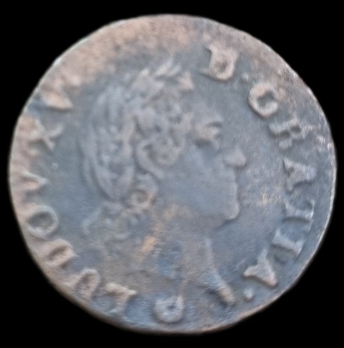Monnaie louis vieille tête - louis, xv