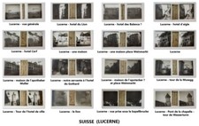 Suisse 16  plaques verre c1910