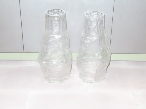Paire vases verre design - vases,