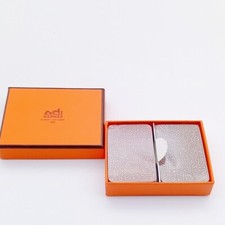 Cartes à jouer Hermès marron