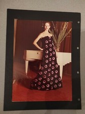 2 Photos de mode années 1980 format 24x18cm - femme, runway fashion model