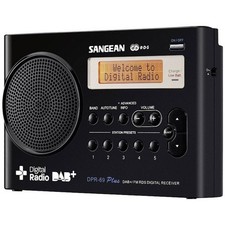 N/A DAB+ Sangean DPR-69+ fonction de charge de la batterie noir