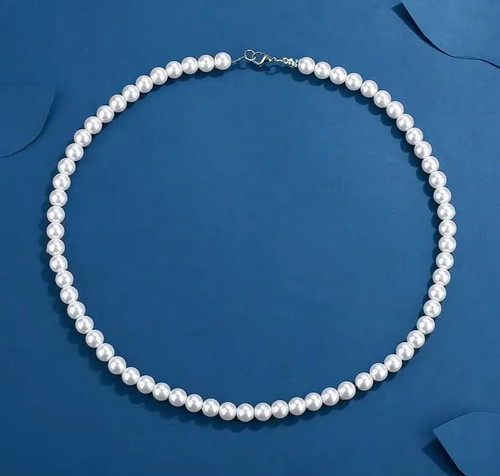 Collier perles 8mm nacre - de,