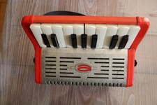 Jouet Accordéon Orange Années 70 TWIST en l'état