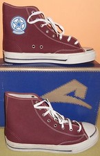 SCARPA UOMO TENNIS GINNASTICA SNEAKERS STILE CONVERSE TAGLIA 42 BORDEAUX VINTAGE