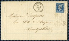 Napoléon YT#14 s/lettre de