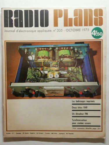 Revue radio plans n335 - plans,