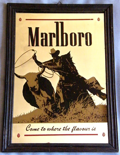 Vintage miroir marlboro - vintage,