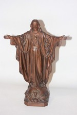 Grande Statue Épeautre Jésus D.S.R bronze ?