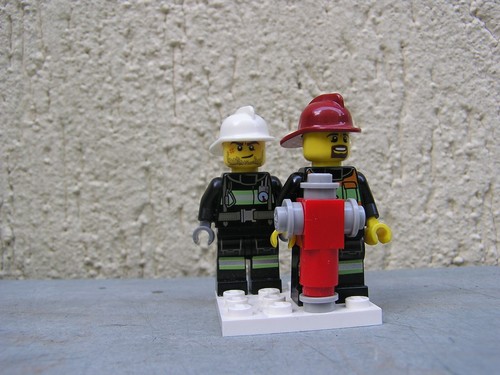 Lego pompiers avec bouche - :,